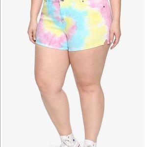 Tie dye blackheads shorts